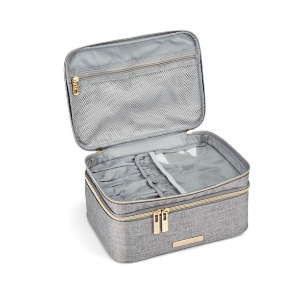 Professionista Gray Train Case With Adjustable Dividers - Picture 3 of 7